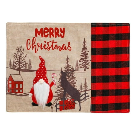 

Christmas Plaid Chair Covers | Checkered Table Runner | Christmas Decorations Santa Chair Covers Chair Protectors for Christmas Party Banquet Home Decoration