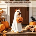 thumbnail image 6 of Light Up Ghost Dog Statue with Pumpkin Candy Bucket, Spooky Ghost Dog Halloween Figurine Freestanding Trick or Treat Candy Holder, Glowing Ghost Dog Indoor Outdoor Home Decor, 6 of 6