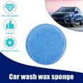 thumbnail image 5 of NZRUANE 1x Car Wash Wax Sponge Microfiber Polishing Wax Sponge =-= Round A3L4, 5 of 9