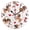 Black, variant on Dachshunds Bows Hearts Pattern Wall Clock 10in Round Artistic Oil Painting Home Decor Desk Table Clock