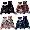 thumbnail image 1 of Roblox-Sudadera fina con capucha para niños y niñas, ropa informal de manga larga con patrón de dibujos animados de juego de Anime, regalo de Navidad para estudiantes, otoño, 1 of 5