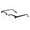 Wood Black, variant on Newbee Fashion - Vintage Oval Stylish Retro Celebrity Classic Half Frame High Fashion Clear Lens Glasses