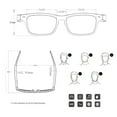 thumbnail image 3 of CAMOTUSE Bluetooth 5.0 Wireless Headset Smart Polarized sun lenses Glasses Sunglasses NEW, 3 of 7