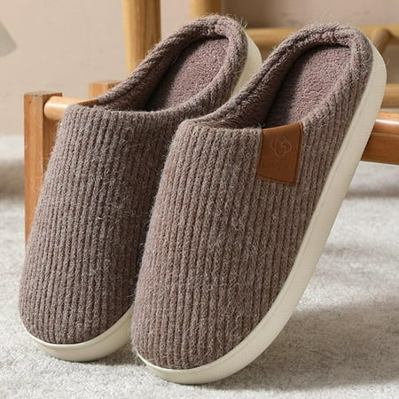 

Autmor Women s Slip on Fuzzy House Slippers Memory Foam Slippers Scuff Outdoor Indoor Warm Plush Bedroom Shoes with Faux Fur Lining