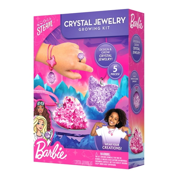 Barbie Crystal Jewelry Growing Kit for Creative Crafting and Design by Blue Marble