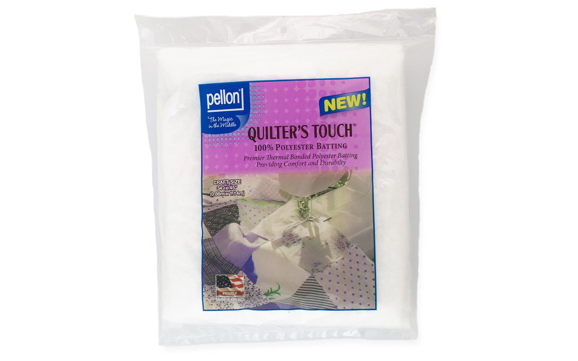 96 by 108 Pellon W-96 Queen Size Wool Batting White