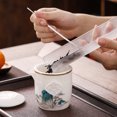 thumbnail image 4 of 2024 New Style Mutton Fat Jade Travel Tea Set - Creative Panda Teacup Set for Outdoor and Home Use - Gift, 4 of 4