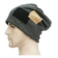 thumbnail image 6 of IDALL Beanie Skull Cap Mens And Womens Plaid Patch Pile Hats Cool Hats Unisex Fashion Hats Hats for Men Gray One Size, 6 of 6