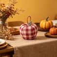 thumbnail image 6 of WIZUTIZ Vintage Fabric Apples Decor 3-Pack Handmade Stuffed Cloth Fruit for Home Shelf Farmhouse Kitchen Table Centerpiece Red, 6 of 6