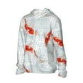 thumbnail image 2 of Balery Koi Fish Corals,Spring Summer Men's Women's UPF 50+ Sun Protection Lightweight Hoodie Performance Long Sleeve Shirt for Fishing Running-XX-Large, 2 of 9
