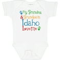 thumbnail image 3 of Inktastic Idaho Grandma Grandpa Loves Me Boys or Girls Baby Bodysuit, 3 of 5