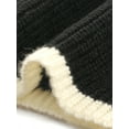thumbnail image 5 of Women Long Sleeve Pullover Sweaters Striped Lapel Collar Color Block Casual Loose Blouses Tops M Black, 5 of 6
