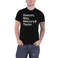 thumbnail image 1 of Queen - Camiseta Helvetica Band para Adultos Unisex (Negro), 1 of 2