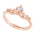 thumbnail image 1 of Disney Princess Collection Open Rings Sweet Tangled Mermaid Jewelry Accessories Designer Charms Jewellery Brand Rings for Women, 1 of 6