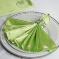 thumbnail image 3 of BalsaCircle 100 Pieces 20" Apple Green Satin Dinner Napkins Wedding Party, 3 of 5