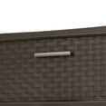 thumbnail image 4 of Sterilite 3-Drawer Wide Weave Storage Towers, Brown, 2 Count Pack, 4 of 9