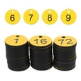 thumbnail image 3 of 100pcs Numbered Plastic Key Tags With Holes For Locker Storage Circular Number Labels Keychain Identification Durable Plastic Number Discs For Daily Use, 3 of 9