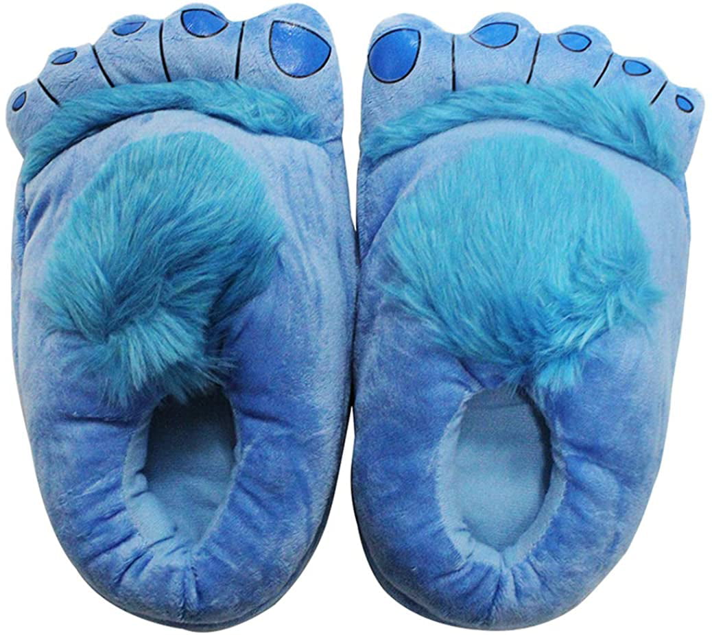 Novelty Monster Adventure Slippers for Adults Men Women, Funny Comfortable Hobbit Bigfoot Slippers - Walmart.com