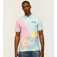 thumbnail image 1 of Le Tigre Men's Assorted Embroidered Tiger Logo Polo Shirt (XXX-Large, Pastel Camo), 1 of 3
