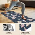 thumbnail image 4 of Dark Blue Princess Unicorn Pattern Hot Yoga Mat Towel Non Slip for Hot Yoga - Quick-Drying Yoga Mat Cover with 4 Corner Pockets with Travel Bag - Hot Yoga Towel Non Slip 70"x26", 4 of 6