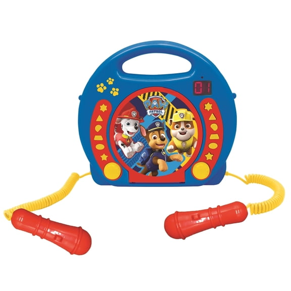 Paw Patrol Portable CD player with 2 Sing Along microphones