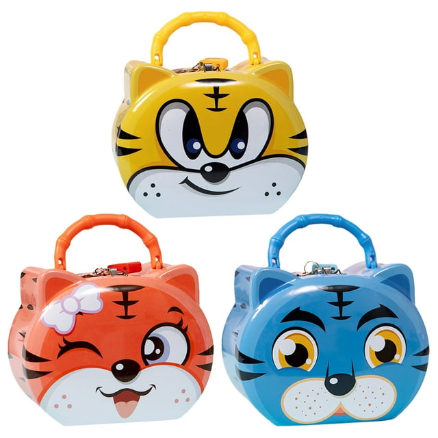 Miangastore Conteneurs de Rangement pour Pièces de Monnaie pour Enfants 3 Pcs 6.2x5.5x3.1in