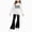 G261-Black, variant on HFHAPW Toddler Kids Girl Outfits Long Sleeve Sweatshirt Tops Flare Pants Set 2Pcs Toddler Fall Winter Clothes,9-10 Y