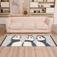 thumbnail image 2 of Yayeee Runner Rug for Bedroom 2'x6' Machine Washable Hallway Non Slip Mat, Cute Puffin, 2 of 8