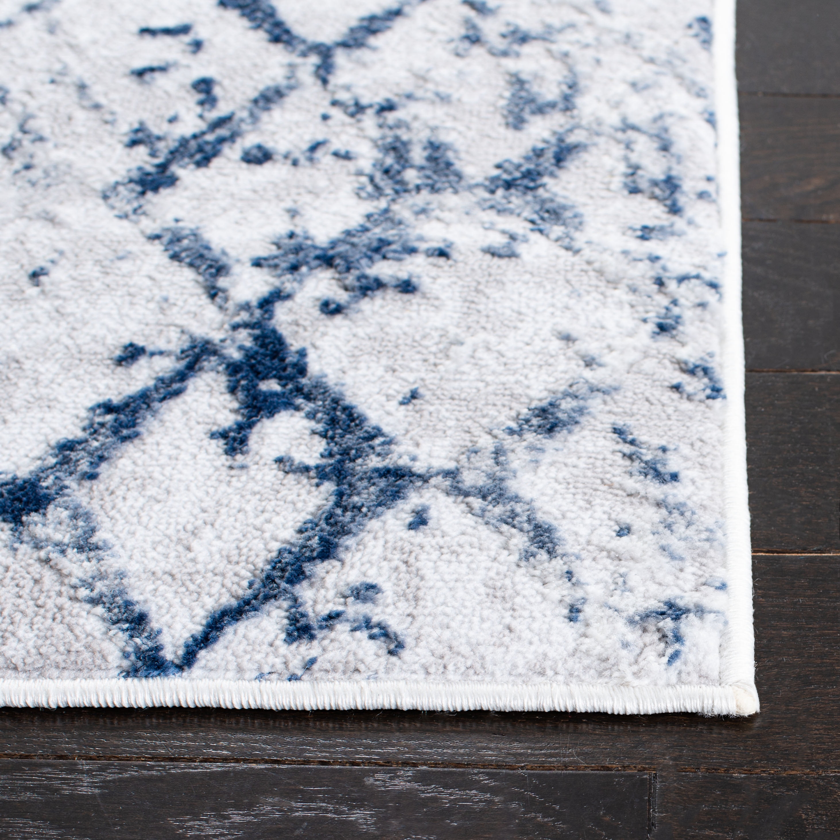 SAFAVIEH Amelia Roslyn Abstract Area Rug, Gray/Navy, 11' x 15'