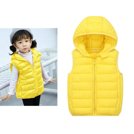 Teen Puffer Vest Teen Boys Winter Vest Cute Jackets Thicken Windproof Zipper Warm Outwear Teen Winter Jacket for Girls 12-15 Years