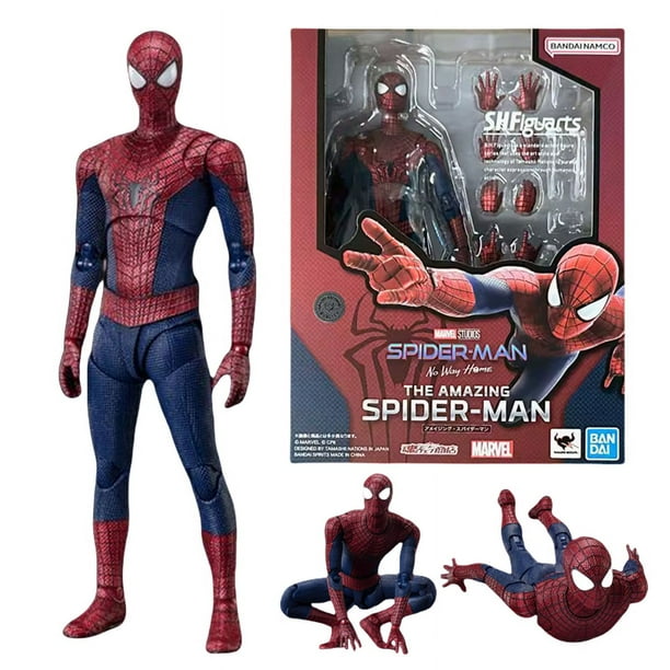 Figuras de Spider-Man de BANDAI, juguetes Shfiguarts, figuras de El Sorprendente Hombre Araña, juguetes populares para niños, regalo