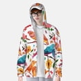 thumbnail image 2 of Kdxio Flowers Birds And Butterflies Print Women Men Sun Protection UPF 50+ Jackets Zip Up Long Sleeve Hoodie Hiking Lightweight with Pockets, 2 of 7
