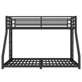 thumbnail image 4 of Jopath Twin XL over Queen Bunk Bed for Teens and Adults,Heavy-Duty Metal Bed Frame with Full-Length Guardrails,Space-Saving/Noise Reduced/No Box Spring Needed, Black, 4 of 9
