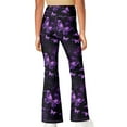 thumbnail image 2 of DISNIMO Purple Butterfly Flared Leggings for Girls 11-12 Yoga Pants Flare Kids Leggings Bell Bottoms for Girls High Waisted Flare Leggings Soft Bell Bottom Leggings Kids Flare Leggings Dance, 2 of 7
