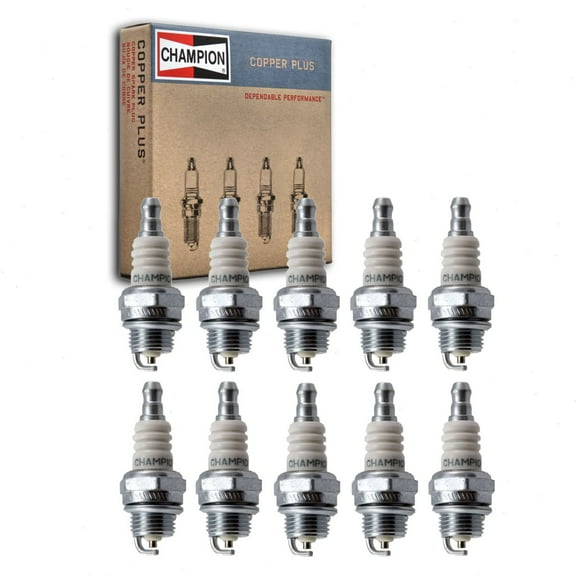 10 pc Champion 848 Copper Plus Spark Plugs for 77-309-1 BPM4A CJ8Y L6RTC L6TC W14MPU10 W20MPU W20MPU10 Ignition Wire Secondary