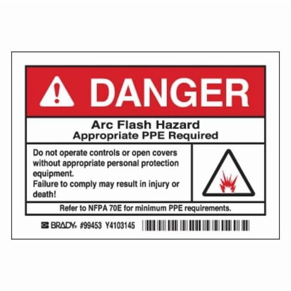 Brady Label,3 1/2 inx5 in,Polyester,PK5 99453