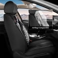 thumbnail image 3 of HQBQBUG Bling Seat Covers for Nissan Rogue 2008-2024 2025,Sparkly Crystal Waterproof Leather Diamond Seat Cover Compatible Airbag Comfort Automotive Interior Black,Full Set(2 Row 5 Seats), 3 of 7