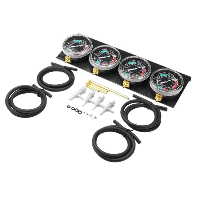 Motorcycle Carburetor Synchronizer Vacuum Gauges Tool Carb Vacuum Gauge Balancer for // Black