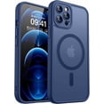 thumbnail image 1 of Funda Mate Magnética, a Prueba de Golpes, Azul Profundo, iPhone 12 Pro Max, 1 of 7