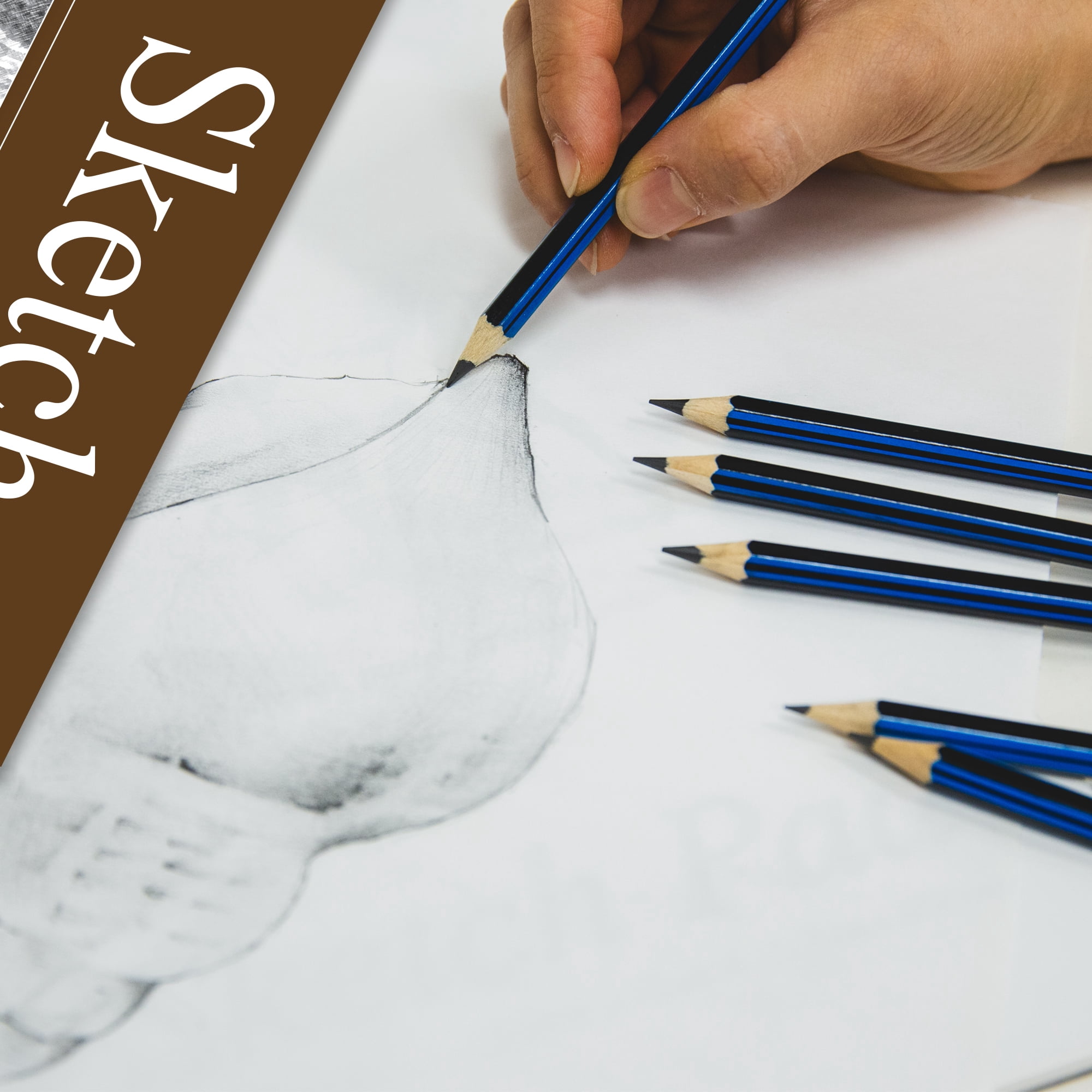 BAZIC Artist Essentials Set for Drawing and Sketching, 9" X "12" for Adults Artists