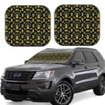 thumbnail image 2 of Picia Pineapple 2 Piece Car Windshield Sun Shade Foldable | Foldable Sun Shield for Front Window Blocks UV Rays and Keeps Your Vehicle Cool-Medium, 2 of 7