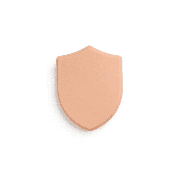 Pound of Flesh - Small Shield Tattoo Practice Skin - Realistic Synthetic Skin for Tattooing, Art, and Training