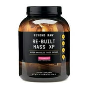 Beyond Raw Re-Built Mass XP - Strawberry, 6 lbs, Contains 880 Calories, 140g Carbohydrates and 60g Protein Per Serving