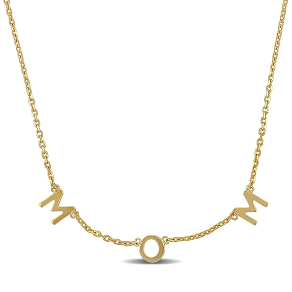 Everly Women's "Mom" 14k Yellow Gold Necklace