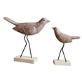 thumbnail image 3 of 2 figuras de pájaros de madera para decoración del hogar, base estable, adorno para estantería de restaurante, figura de animal para estantes,, 3 of 9