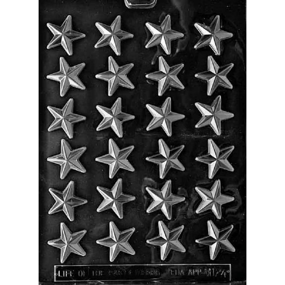 Grandmama's Goodies M124 Small Star Chocolate Candy Soap Mold with Exclusive Molding Instructions