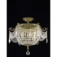 thumbnail image 1 of Elegant Lighting Esperanza 18" 3 Light Spectra Crystal Flush Mount, 1 of 1