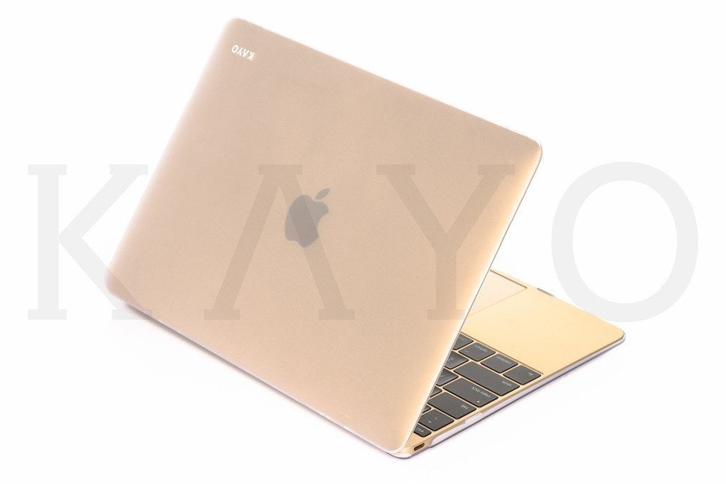 Kayo Retina 12 Inch Rubberized Hard Case For Macbook 12 With Retina Display A1534 Newest Version 17 16 Shell Cover Satin Gold Walmart Com