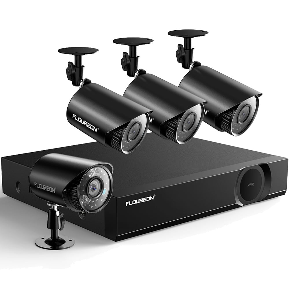 Video Surveillance Camera, 4pcs HD 1920TVL Wired CCTV Cameras, IP66 Weatherproof Surveillance