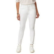 Democracy Women's Ab Solution High Rise Ankle Jean, Optic White, 6